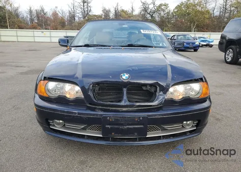 2001 BMW 330 Ci z USA, uszkodzony, nr VIN WBABS53401EV87980
